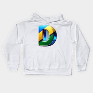 Letter d for dar es salaam with Tanzania flag Kids Hoodie